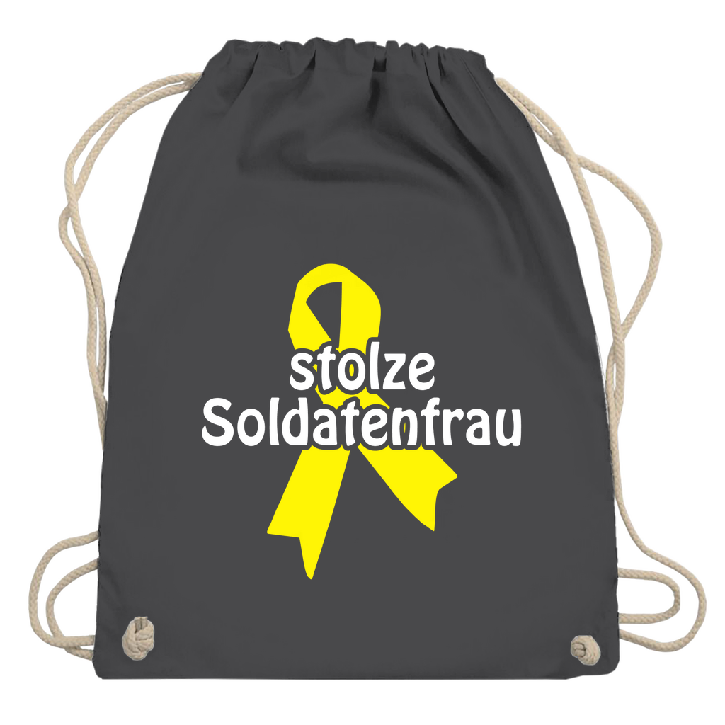 stolze Soldatenfrau Turnbeutel