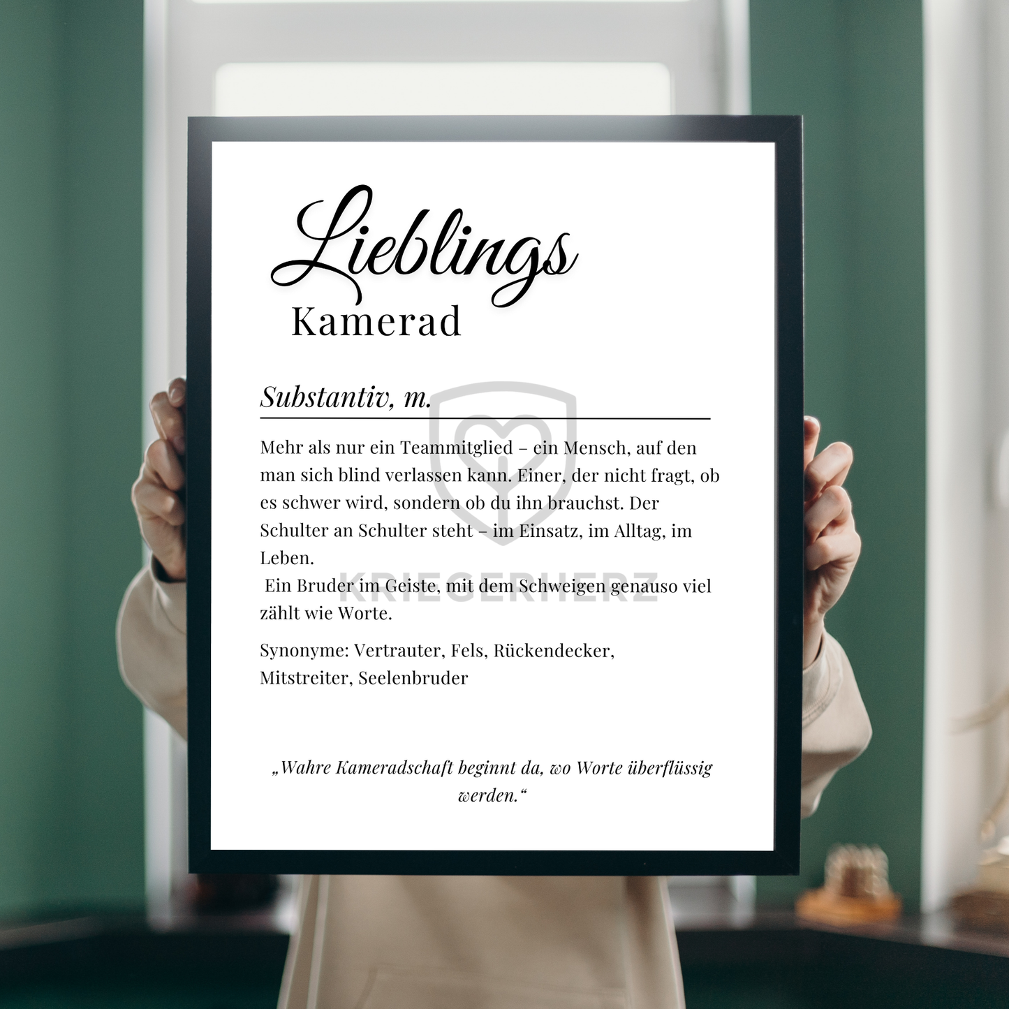 Lieblings Kamerad Poster – Digitaler Download