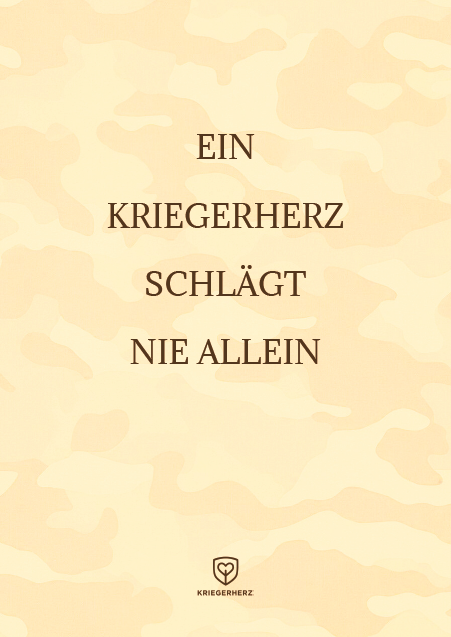 Ein Kriegerherz schlägt nie allein Poster Freebie