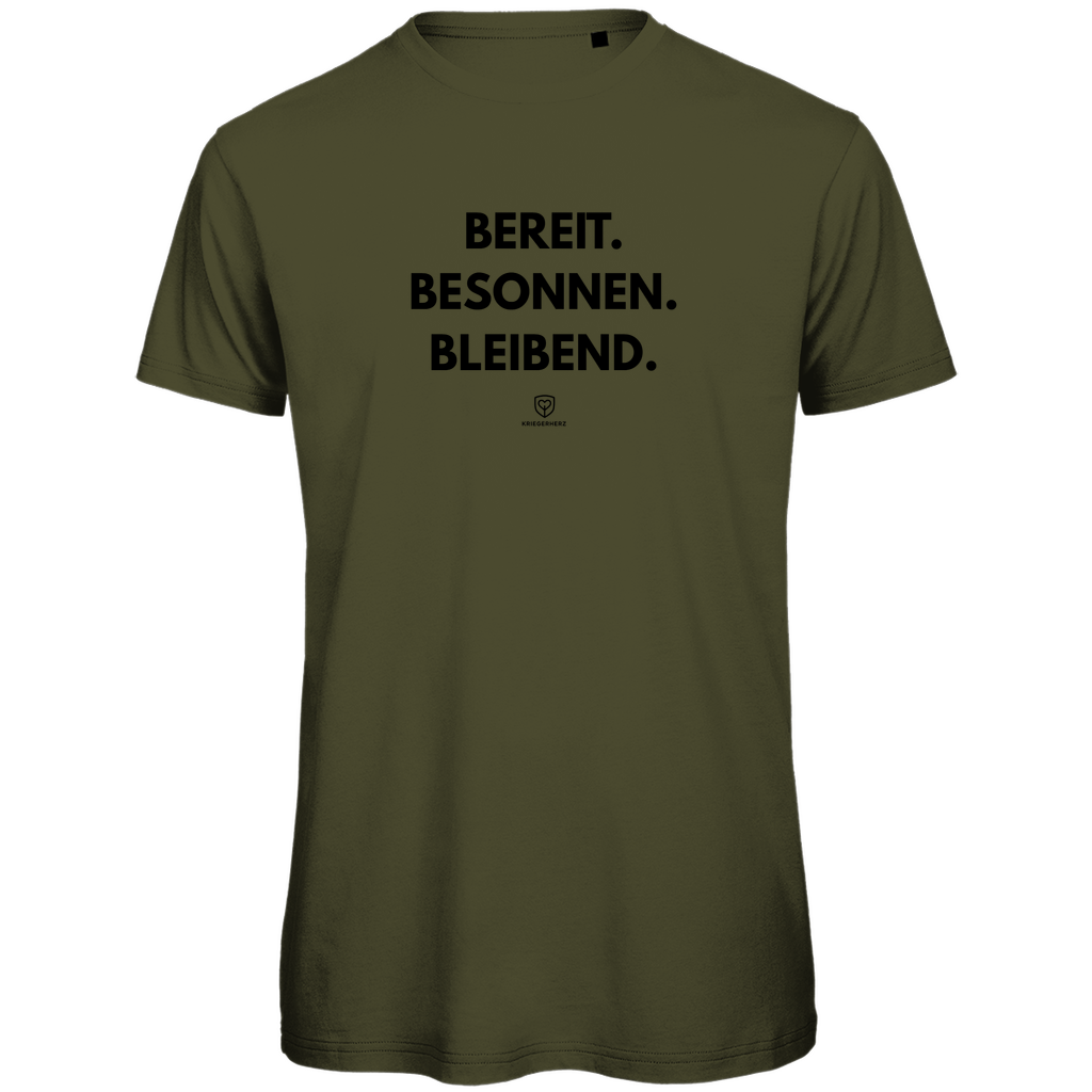 BEREIT. BESONNEN. BLEIBEND. Herren T-Shirt