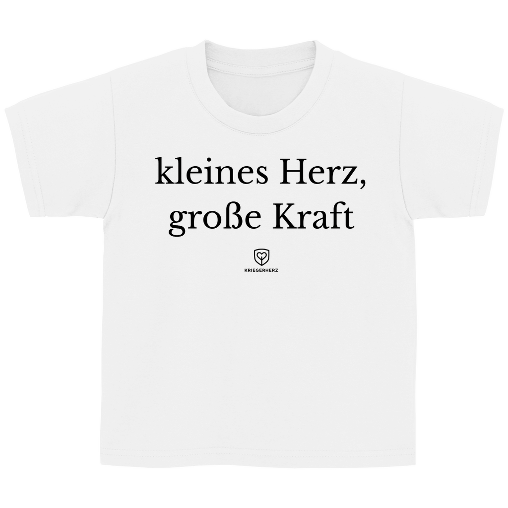 Kinder T-Shirt „Kleines Herz, große Kraft“