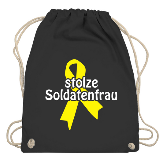 stolze Soldatenfrau Turnbeutel