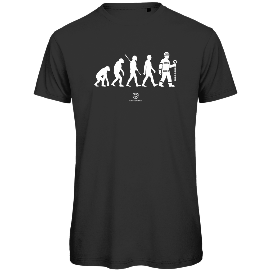 Vom Urzeitmensch zum Einsatzprofi T-Shirt Herren