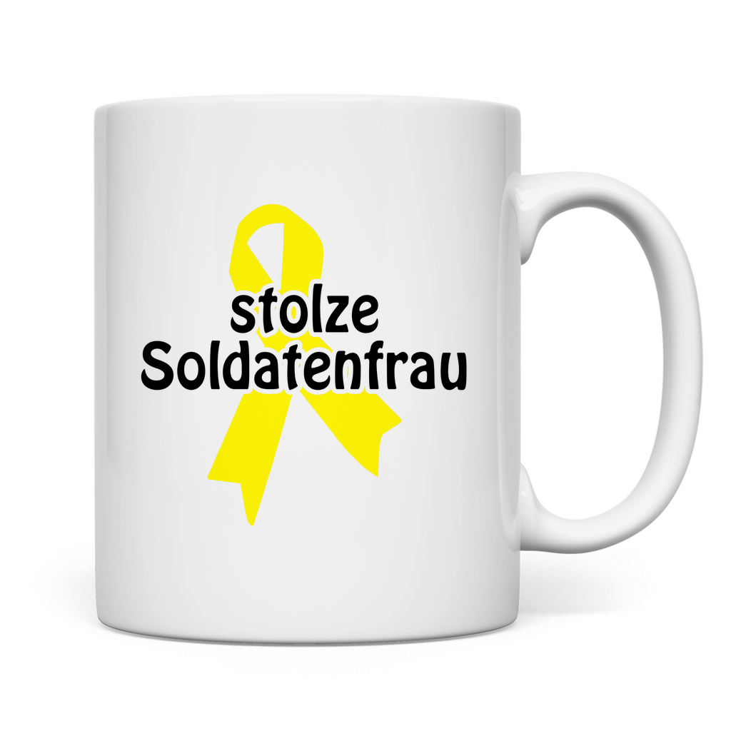 stolze Soldatenfrau Tasse