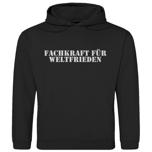 Fachkraft für Weltfrieden Hoodie Herren