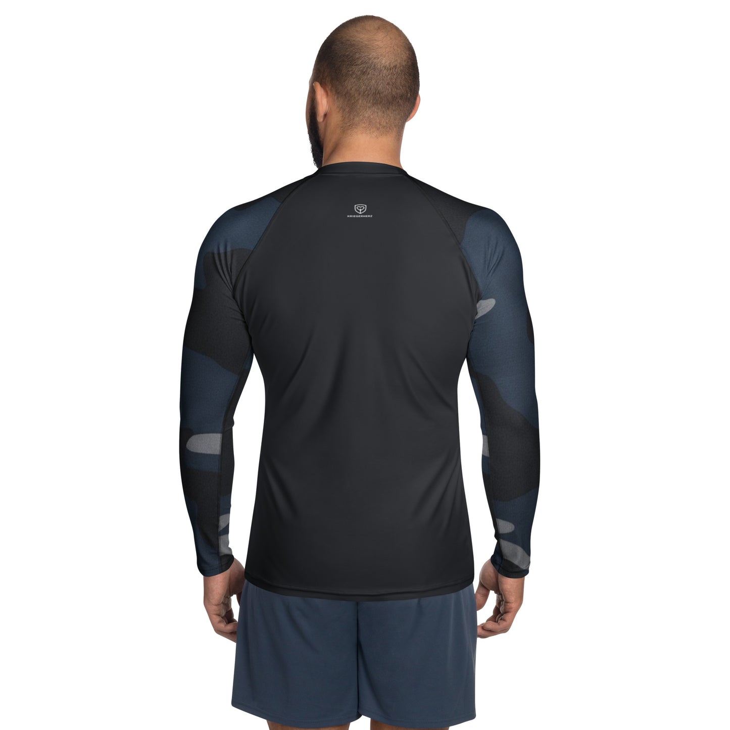 KRIEGERHERZ Performance-Shirt (Dark Camo) blau langarm