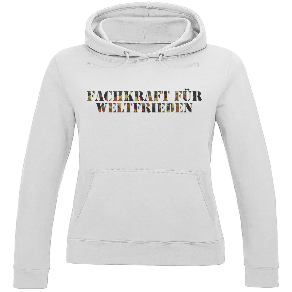 Fachkraft für Weltfrieden Hoodie Damen