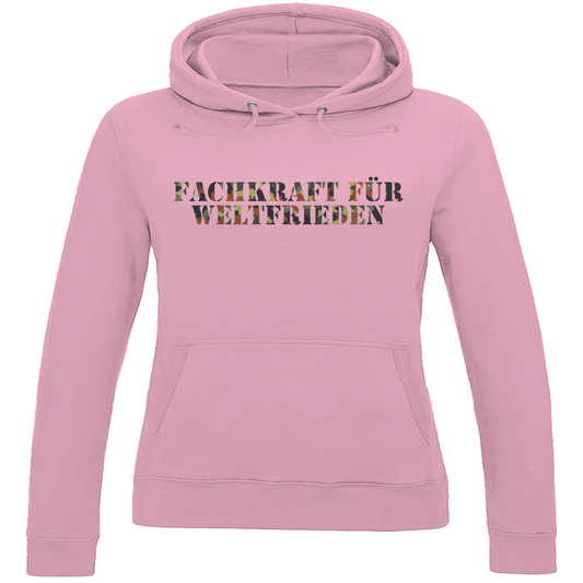 Fachkraft für Weltfrieden Hoodie Damen