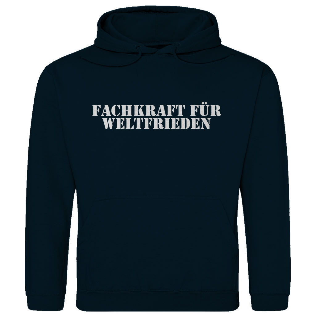 Fachkraft für Weltfrieden Hoodie Herren