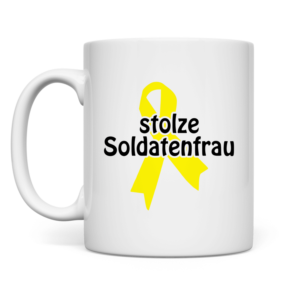 stolze Soldatenfrau Tasse